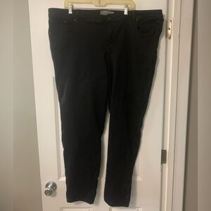 Torrid Pants Black Luxe Skinny Sateen Stretch Jeans Black size 24T